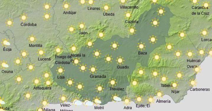 Tiempo Granada | Termómetro en descenso y heladas este miércoles