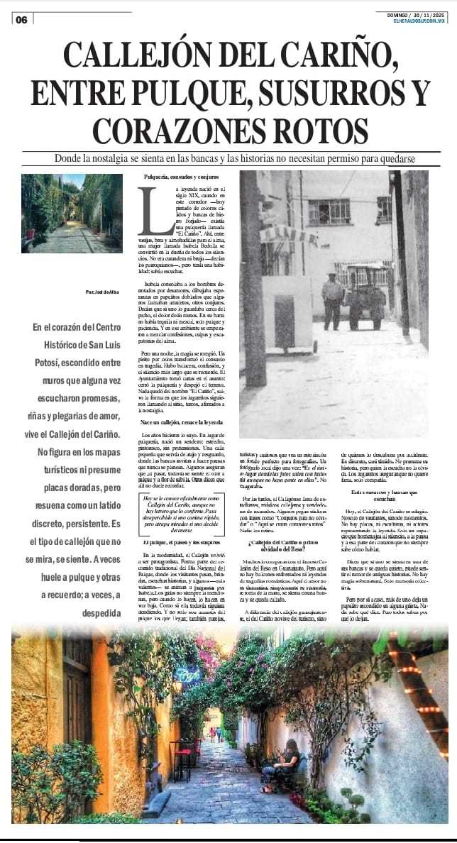 Callejón del Cariño, entre pulque, susurros y corazones rotos