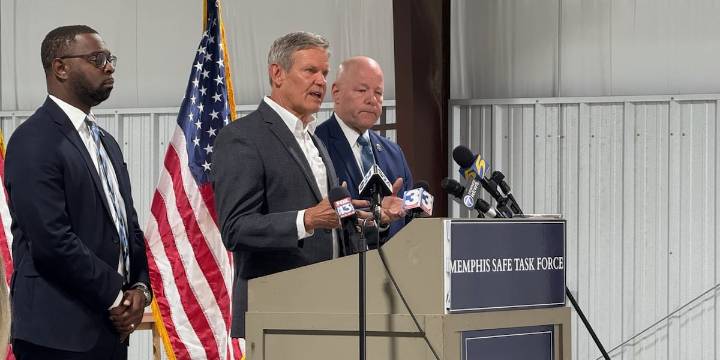 Gov. Lee touts thousands of arrests, over 100 found kids in push to keep National Guard in Memphis