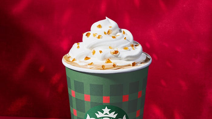 Here's what Starbucks offers on its holiday menus at coffeehouses