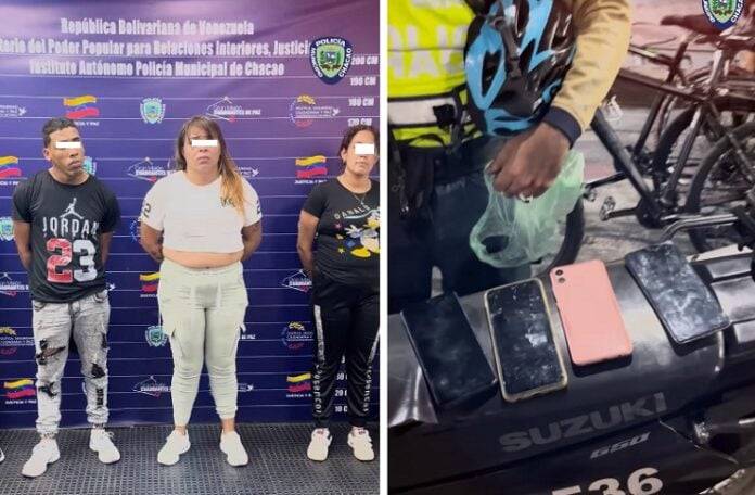 Desmantelan banda que robaba celulares en transporte público