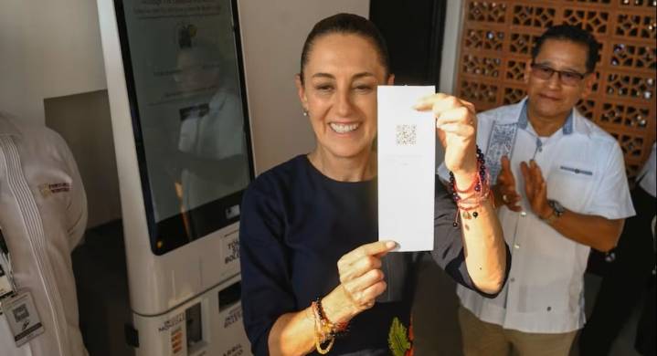 Sheinbaum inauguró 4 estaciones de Línea K del Tren Interoceánico, en Chiapas