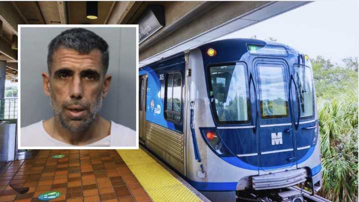 Hombre empuja a una mujer desde un andén del Metrorail de Miami: la víctima murió y el agresor tenía un largo historial criminal