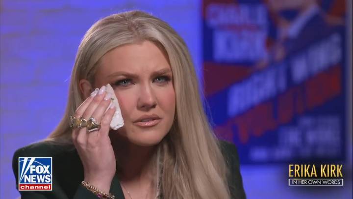 Erika Kirk Tells Fox News She ‘Never Will’ Watch Footage of Husband Being Shot