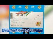 Chicago-area grandma wins $3 million on scratch-off lottery ticket from gas station
