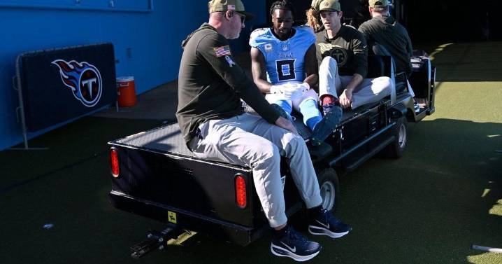 Calvin Ridley’s return for the Titans ends abruptly with ankle injury against Texans
