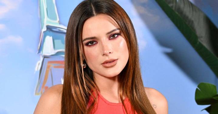 Bella Thorne Wows Fans in Red Dress Look