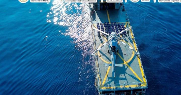 Golpe al narcotráfico en Michoacán : Marina decomisa más de dos toneladas de cocaína en el Pacífico con valor de 900 mdp