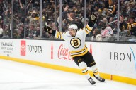 Morgan Geekie blasts Bruins past Kings in overtime