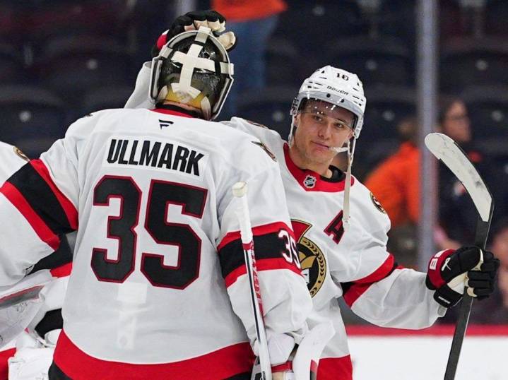 Senators steal two points in OT win over Philadelphia Flyers