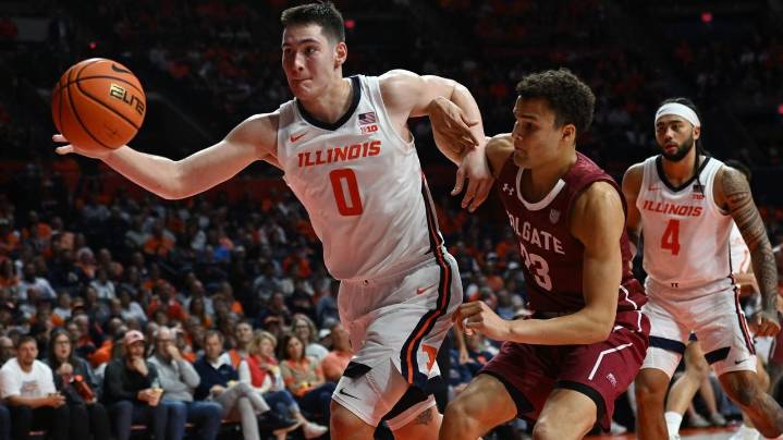 Mirkovic's 27 points and 21 rebounds carry No. 14 Illinois to 84