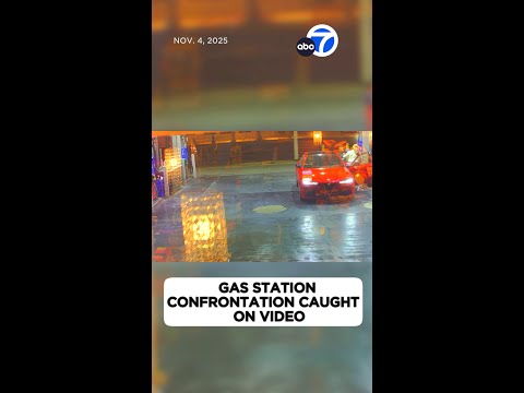 Woman jumps to action after stranger gets in car at gas station