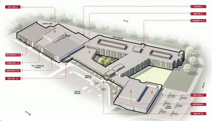 A new Easton Area High School is projected to cost $298 million. The district may seek state grant to help.