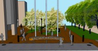 Rutgers-Newark begins beautification of Blume-Silverstein Plaza walkway