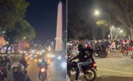 Del Obelisco al Bosque de La Plata: los videos de la caravana de las "1.000 motos" que "no dejó dormir a nadie"