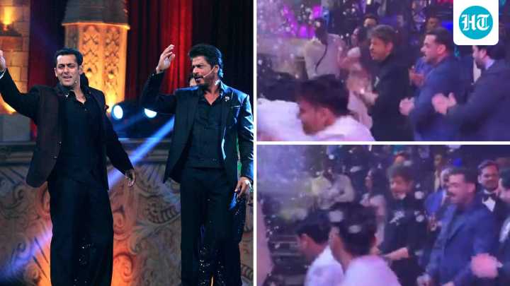 Shah Rukh, Salman Khan dance to O Oh Jaane Jaana in unseen video, fans in awe