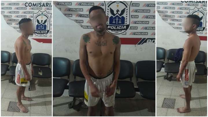 Detuvieron a un ladrón que entró a una casa con un cuchillo y alhajas