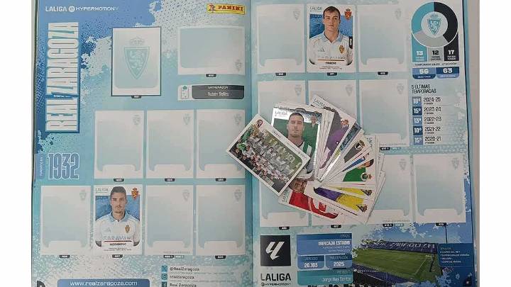 De Andrada a Soberón: los cromos del Real Zaragoza están de vuelta