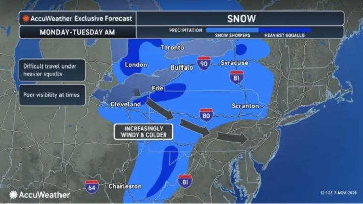 First snow showers of season could arrive in N.J. next week