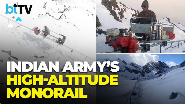 At 16,000 Ft: Indian Army Unveils Mono Rail System In Arunachal’s Extreme Terrain