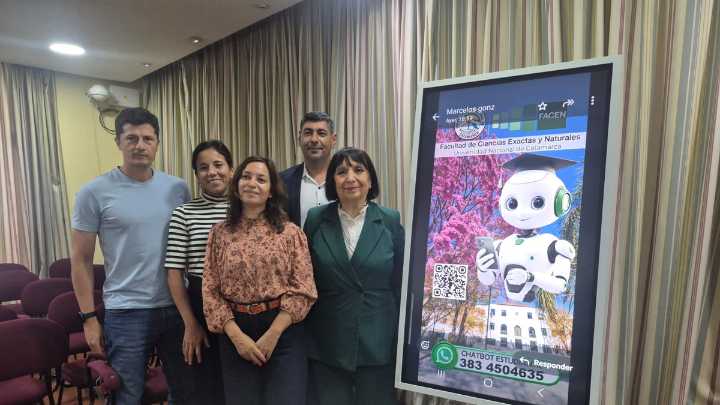 La Facultad de Ciencias Exactas y Naturales presentó su ChatBot