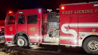 Authorities investigating crash on I-70 involving West Licking fire truck, semi
