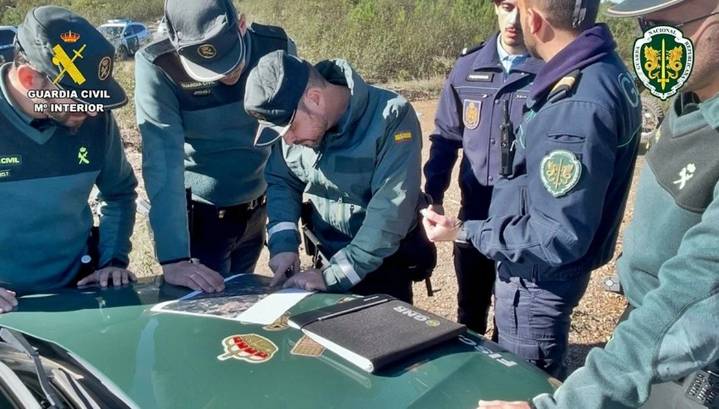 Simulacro de búsqueda de un desaparecido en La Codosera (BA)