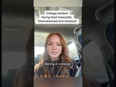 College student facing food insecurity: 'Overwhelmed and stressed'
