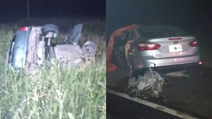Impactaron de frente. Chocaron tres autos en la ruta 90 y murieron cinco personas
