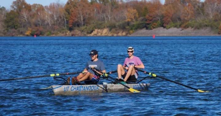 UTC students build 1,200 pound concrete canoe for Tennessee River race