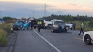 Un muerto y 7 heridos en choque vehicular múltiple en carretera Victoria