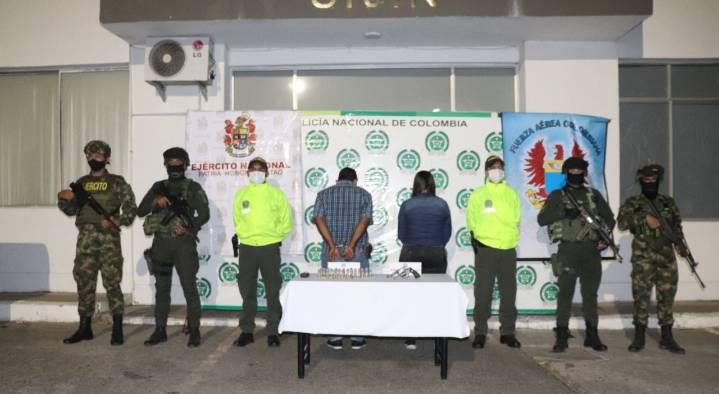 Fueron capturados alias ‘Blanco’ y ‘Jhoana Franco’ presuntos integrantes del GAO