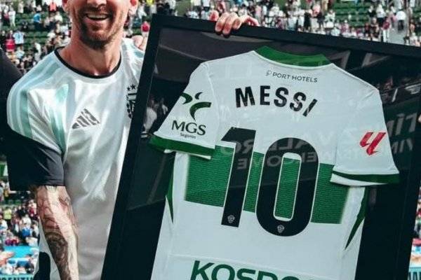 Messi sorprendió en España antes del debut con Argentina: visita al Elche y una camiseta inesperada