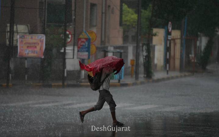 Where did it rain in Gujarat today, and how much? Here are the figures