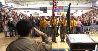 Photo: Veterans Day service at Will James Middle School on Monday