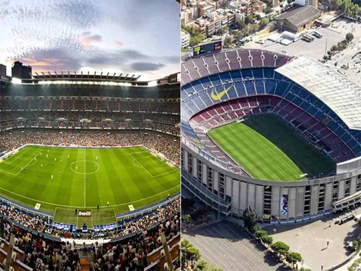 Camp Nou vs Bernabéu: rivalidad llega a estadios de España