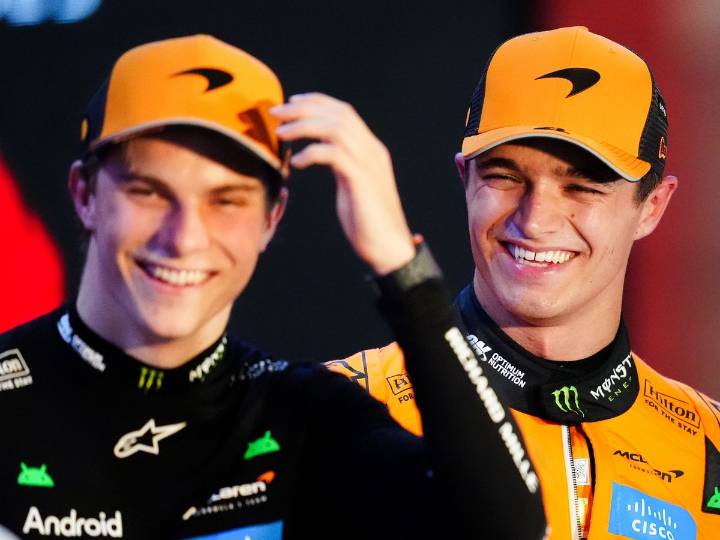 Oscar Piastri takes Qatar GP pole as Lando Norris forced to abort final lap