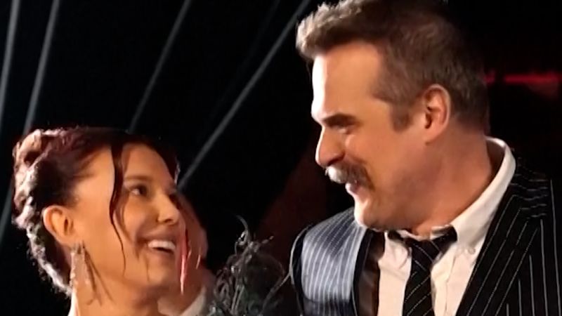 David Harbour and Millie Bobby Brown reunite at ‘Stranger Things’ premiere
