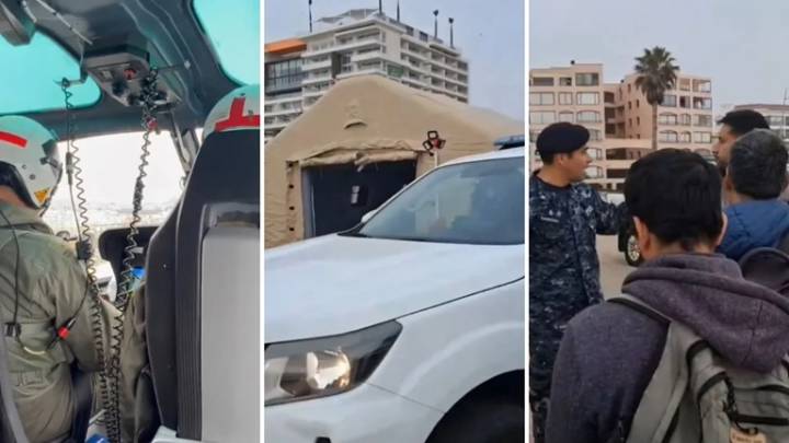 Buscan a un adolescente argentino que fue arrastrado por el mar en Chile