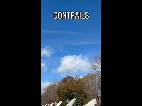 Contrails in the winter