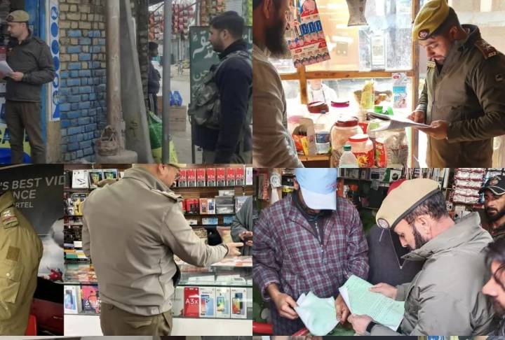 Bandipora Police crack down on locals linked to cross