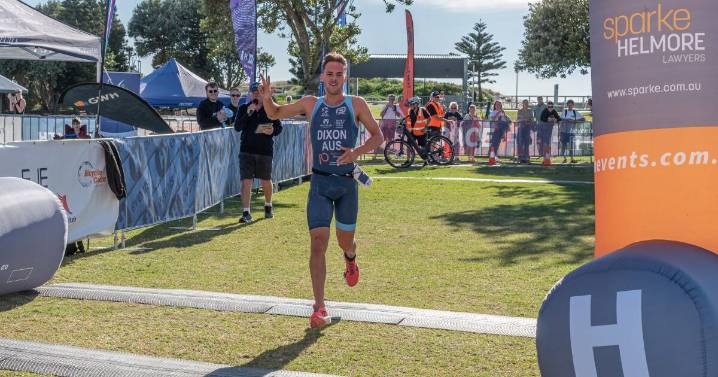 Dixon wins third straight Newcastle triathlon title