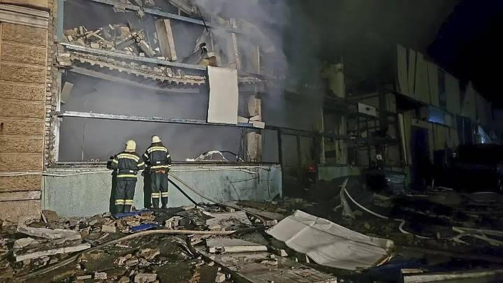 Russian Drone Barrage On Odesa Ignites Port And Energy Fires