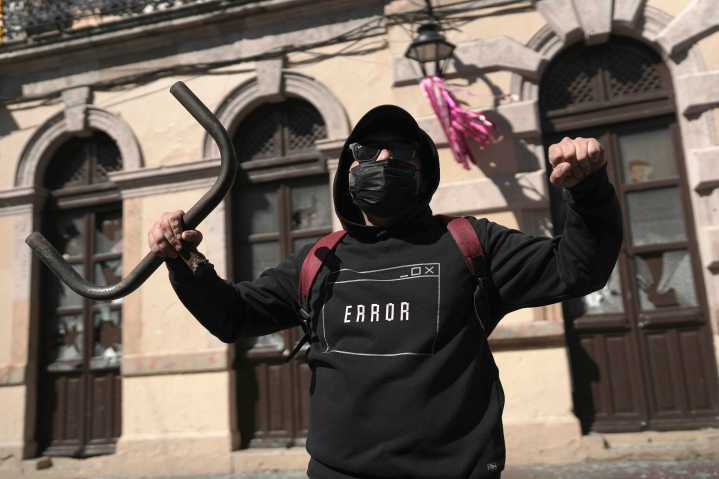 Protestas por el asesinato del alcalde de Uruapan