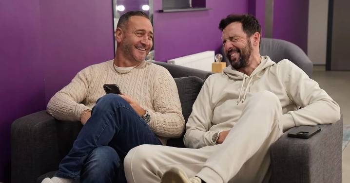 Two Pints stars Will Mellor and Ralf Little enjoy taste of Teesside when performing at Stockton Globe