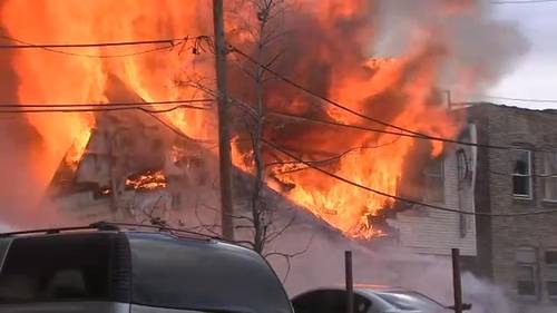 Chicago fire crews respond to large church fire at West 59th Street, South Emerald Avenue in Englewood, officials say: LIVE UPDATE