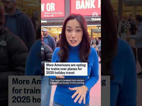 More Americans opting for trains over planes for 2025 holiday travel