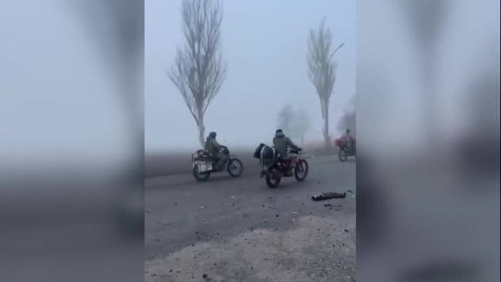 Footage shows Russian troops approaching key Ukrainian city of Pokrovsk