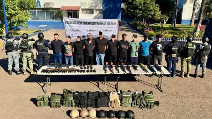 Fuerte Operativo al Norte de Culiacán; ¿Qué Aseguraron tras la Detención de 10 Civiles Armados?