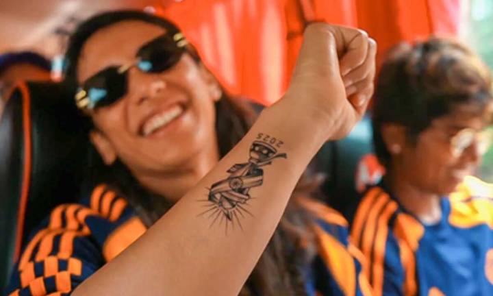 Mandhana joins Kaur, gets World Cup trophy inked on forearm